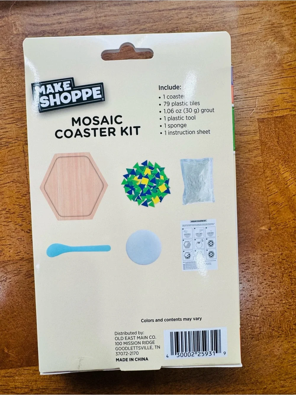 Set of 5 Mosaic Craft Kits-Multicolor Frame, Sun-catchers and Coasters